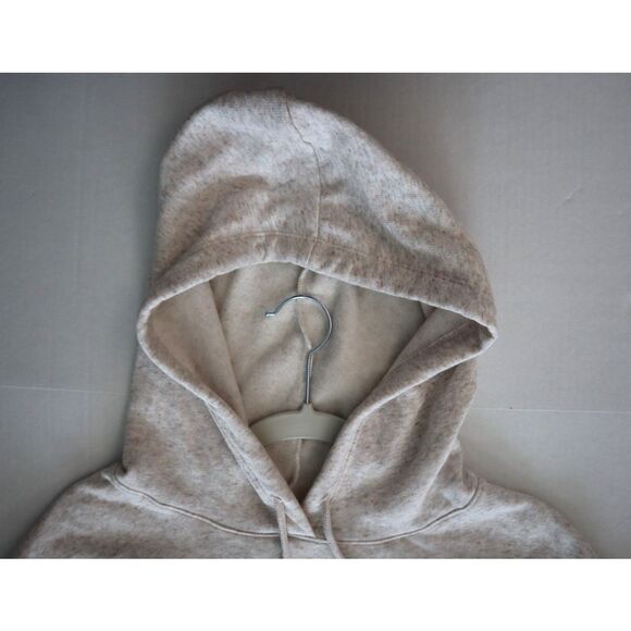 PINK x Victoria's Secret Women's Sz XL Oatmeal/Beige Everyday Cropped Hoodie - Picture 6 of 8